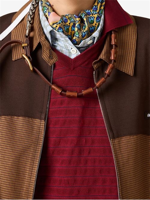 Blouson in vichy check MIU MIU | ML150919OSF0QB7